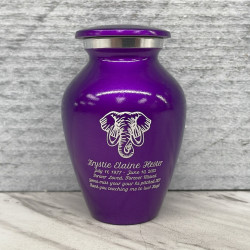 Customer Gallery - Elephant Keepsake Urn - Purple Luster