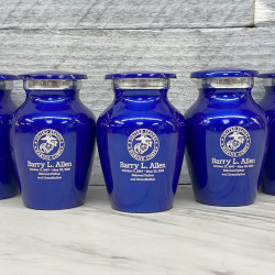 Customer Gallery - Marine Corps Keepsake Urn - Midnight Blue