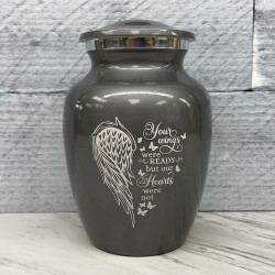 Customer Gallery - Your Wings Were Ready Sharing Urn - Gunmetal Gray