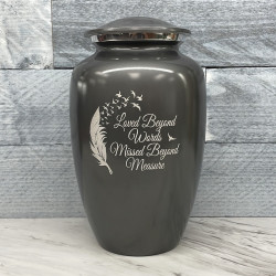 Customer Gallery - Loved Beyond Words Cremation Urn - Gunmetal Gray