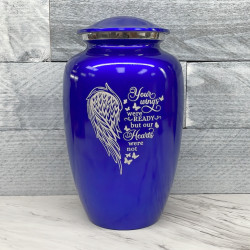 Customer Gallery - Your Wings Were Ready Cremation Urn - Midnight Blue