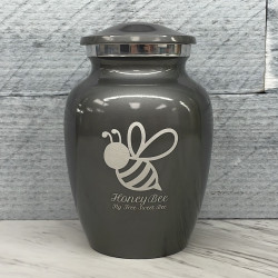 Customer Gallery - Bee Sharing Urn - Gunmetal Gray