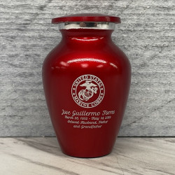 Customer Gallery - Marine Corps Keepsake Urn - Ruby Red