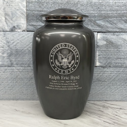 Customer Gallery - Army Cremation Urn - Gunmetal Gray