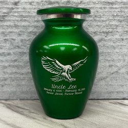 Customer Gallery - Eagle Keepsake Urn - Shamrock Green