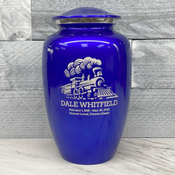 Customer Gallery - Train Cremation Urn - Midnight Blue