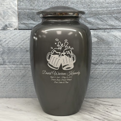 Customer Gallery - Beer Cremation Urn - Gunmetal Gray
