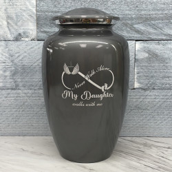 Customer Gallery - My Daughter Walks With Me Cremation Urn - Gunmetal Gray