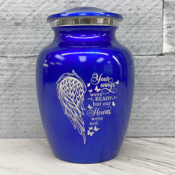 Customer Gallery - Your Wings Were Ready Sharing Urn - Midnight Blue