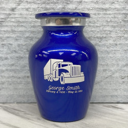 Customer Gallery - Semi Truck Keepsake Urn - Midnight Blue