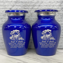 Customer Gallery - Train Keepsake Urn - Midnight Blue