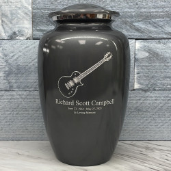 Customer Gallery - Electric Guitar Cremation Urn - Gunmetal Gray