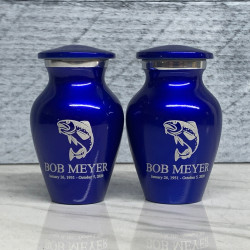 Customer Gallery - Fishing Keepsake Urn - Midnight Blue