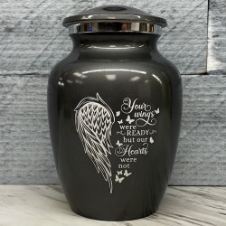 Customer Gallery - Your Wings Were Ready Sharing Urn - Gunmetal Gray