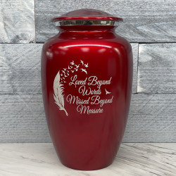 Customer Gallery - Loved Beyond Words Cremation Urn - Ruby Red