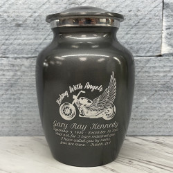 Customer Gallery - Riding with Angels Motorcycle Sharing Urn - Gunmetal Gray