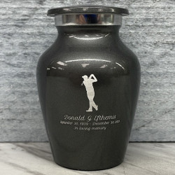 Customer Gallery - Golf Keepsake Urn - Gunmetal Gray