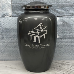 Customer Gallery - Piano Cremation Urn - Gunmetal Gray