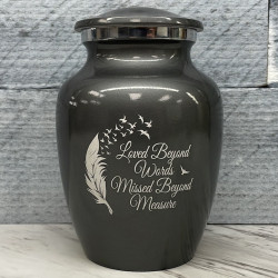 Customer Gallery - Loved Beyond Words Sharing Urn - Gunmetal Gray