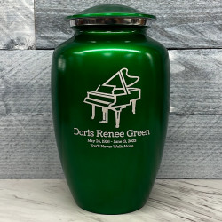 Customer Gallery - Piano Cremation Urn - Shamrock Green