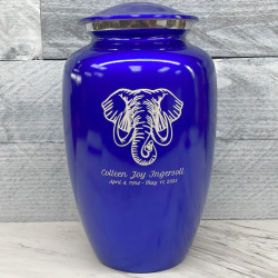 Customer Gallery - Elephant Cremation Urn - Midnight Blue