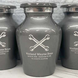 Customer Gallery - Mechanic Wrench Keepsake Urn - Gunmetal Gray