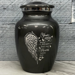 Customer Gallery - Your Wings Were Ready Sharing Urn - Gunmetal Gray