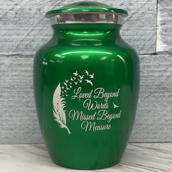 Customer Gallery - Loved Beyond Words Sharing Urn - Shamrock Green