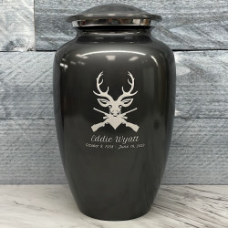 Customer Gallery - Deer Hunter Cremation Urn - Gunmetal Gray