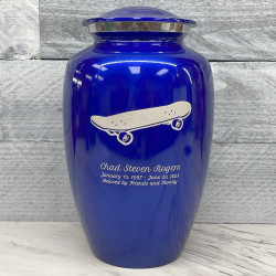 Customer Gallery - Skateboard Cremation Urn - Midnight Blue