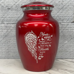 Customer Gallery - Your Wings Were Ready Sharing Urn - Ruby Red