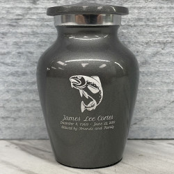 Customer Gallery - Fishing Keepsake Urn - Gunmetal Gray