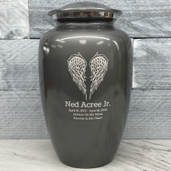Customer Gallery - Angel Wings Cremation Urn - Gunmetal Gray