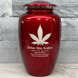 Customer Gallery - Marijuana Cremation Urn - Ruby Red