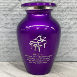 Customer Gallery - Piano Keepsake Urn - Purple Luster