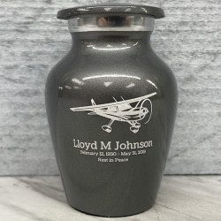 Customer Gallery - Airplane Keepsake Urn - Gunmetal Gray