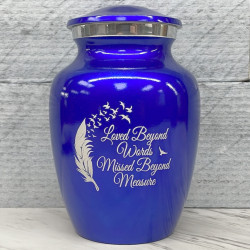 Customer Gallery - Loved Beyond Words Sharing Urn - Midnight Blue