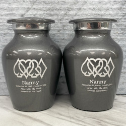 Customer Gallery - Card Suits Keepsake Urn - Gunmetal Gray