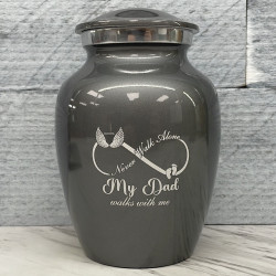 Customer Gallery - My Dad Walks With Me Sharing Urn - Gunmetal Gray