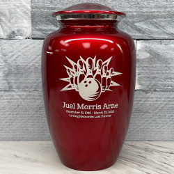 Customer Gallery - Bowling Cremation Urn - Ruby Red