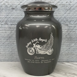 Customer Gallery - Riding with Angels Motorcycle Sharing Urn - Gunmetal Gray