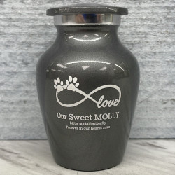 Customer Gallery - Keepsake Infinite Love Pet Cremation Urn - Gunmetal Gray