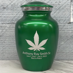 Customer Gallery - Marijuana Sharing Urn - Shamrock Green