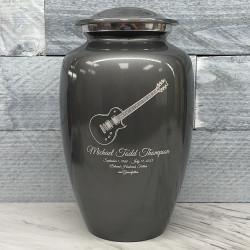 Customer Gallery - Electric Guitar Cremation Urn - Gunmetal Gray
