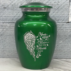 Customer Gallery - Your Wings Were Ready Sharing Urn - Shamrock Green