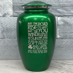Customer Gallery - Irish Blessing Cremation Urn - Shamrock Green