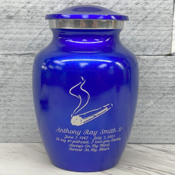 Customer Gallery - Marijuana Joint Sharing Urn - Midnight Blue