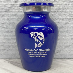 Customer Gallery - Fishing Keepsake Urn - Midnight Blue