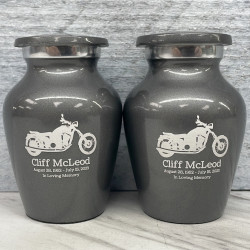 Customer Gallery - Motorcycle Keepsake Urn - Gunmetal Gray