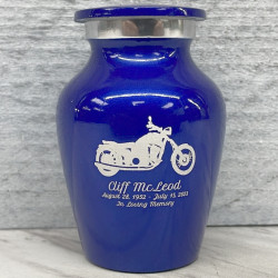 Customer Gallery - Motorcycle Keepsake Urn - Midnight Blue